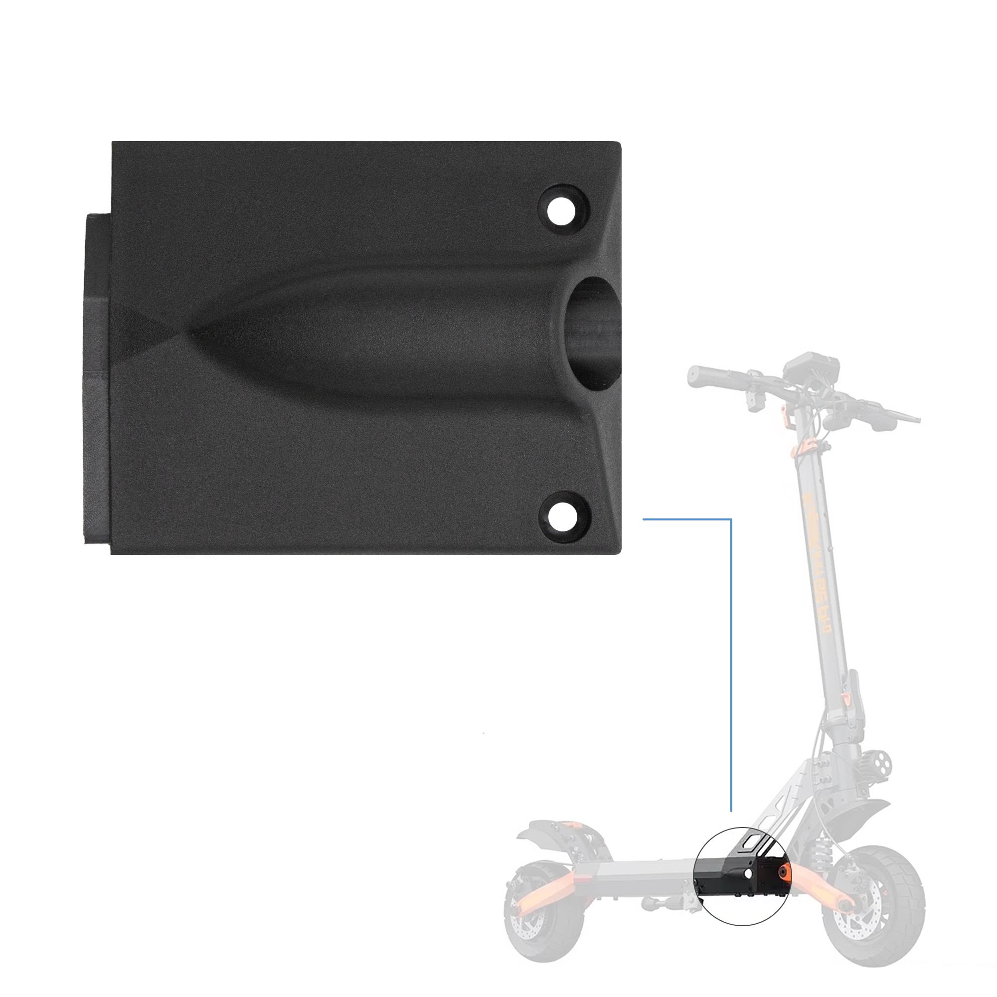 Cache phare avant droit - V3 pour Kukirin G2 Pro