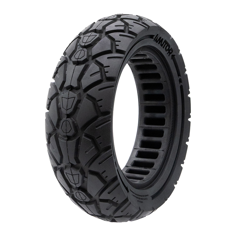 Pneu plein 10×3,0/255×80 (80/65-6) noir [Amitor]