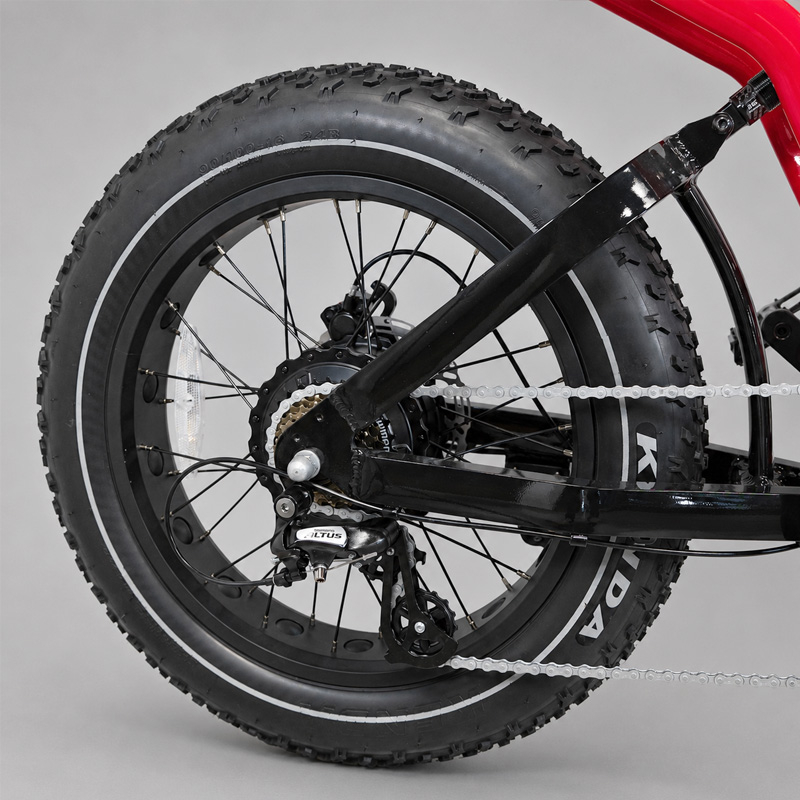 COMMANDO - Fatbike - Rojo cherry - RuedaQrueda