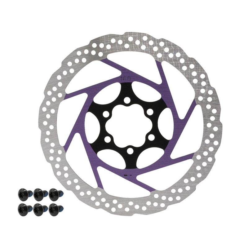 Disque de frein V2 6H 160mm Violet