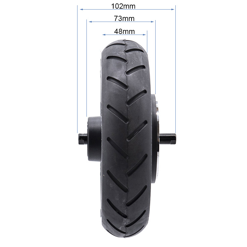 Llanta con rueda maciza de 6,1" y bisel 44mm para Ninebot E2/E2 Plus [Ninebot]