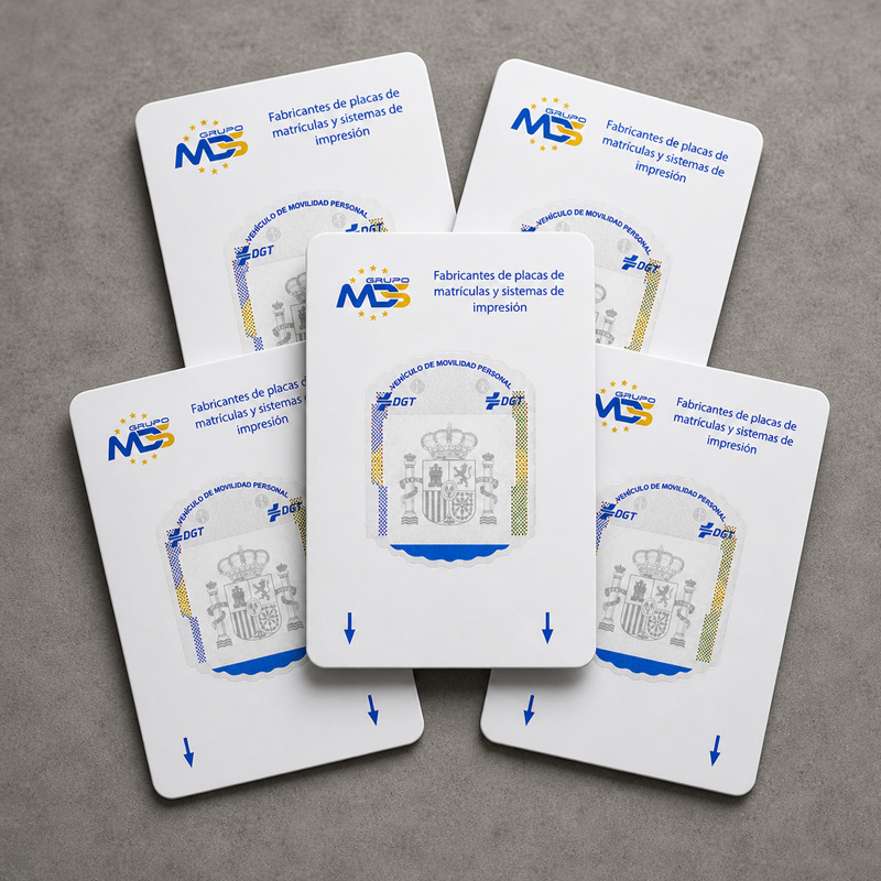Pack 10 matriculas DGT - RuedaQrueda