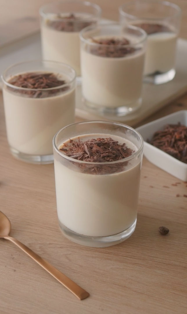 Panna Cotta de café y vainilla