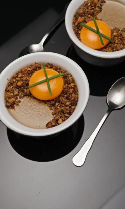 Panna cotta de setas