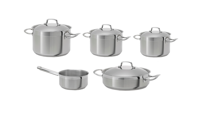 Trem de Cozinha de 5 Peças em Aço Inoxidável - imagem 1