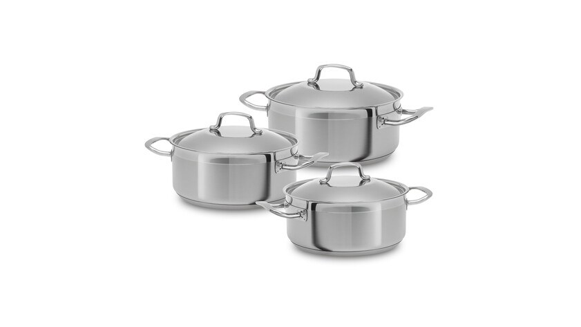 Trem de Cozinha 3 Peças Silampos c/ Tampa de Aço - imagem 1