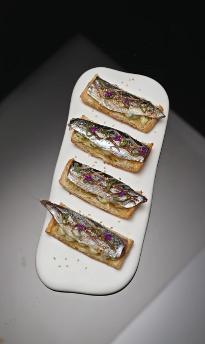 Aperitivo de sardina ahumada