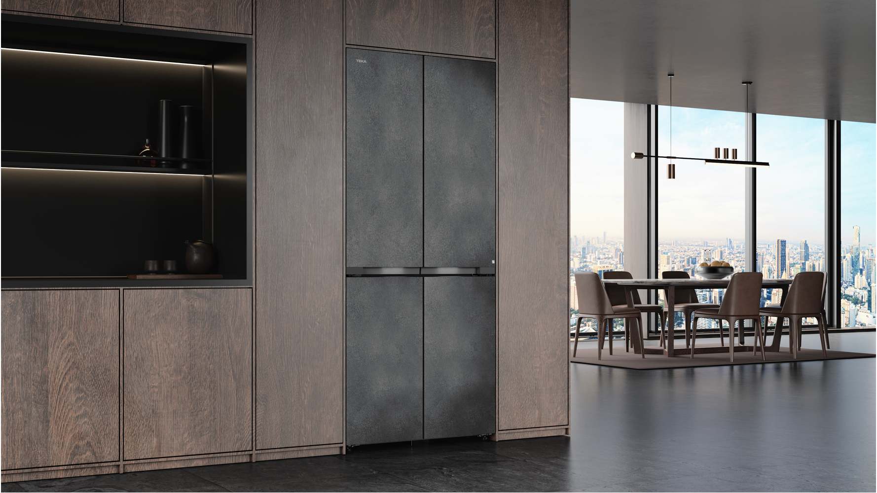 In-Line Series RMF 87870 SLN SG Slot-in Cross Door | Teka