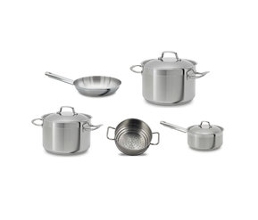 Teka | Set batería de 9 piezas para placas de inducción Batería de cocina Teka 49004840 9 piezas, 3 cazuelas, 1