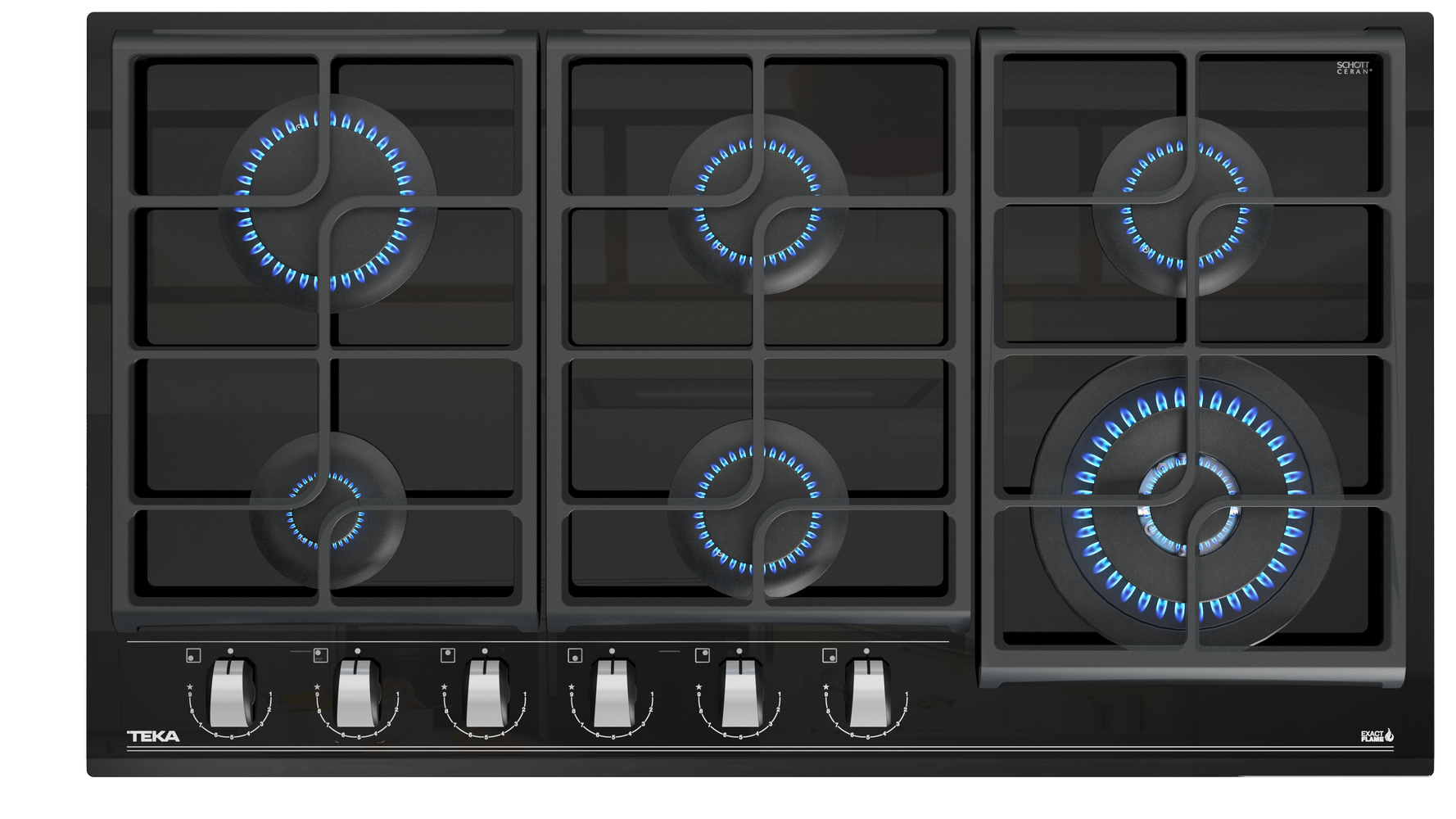 GZC 96310 Gas on Glass Hob in 90 cm | Teka Global