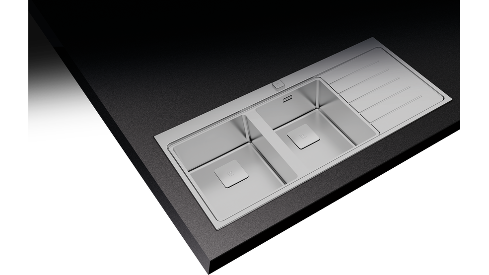 Teka ZENIT RS15 2B 1D R AUTO Inset PureLine Stainless Steel Sink