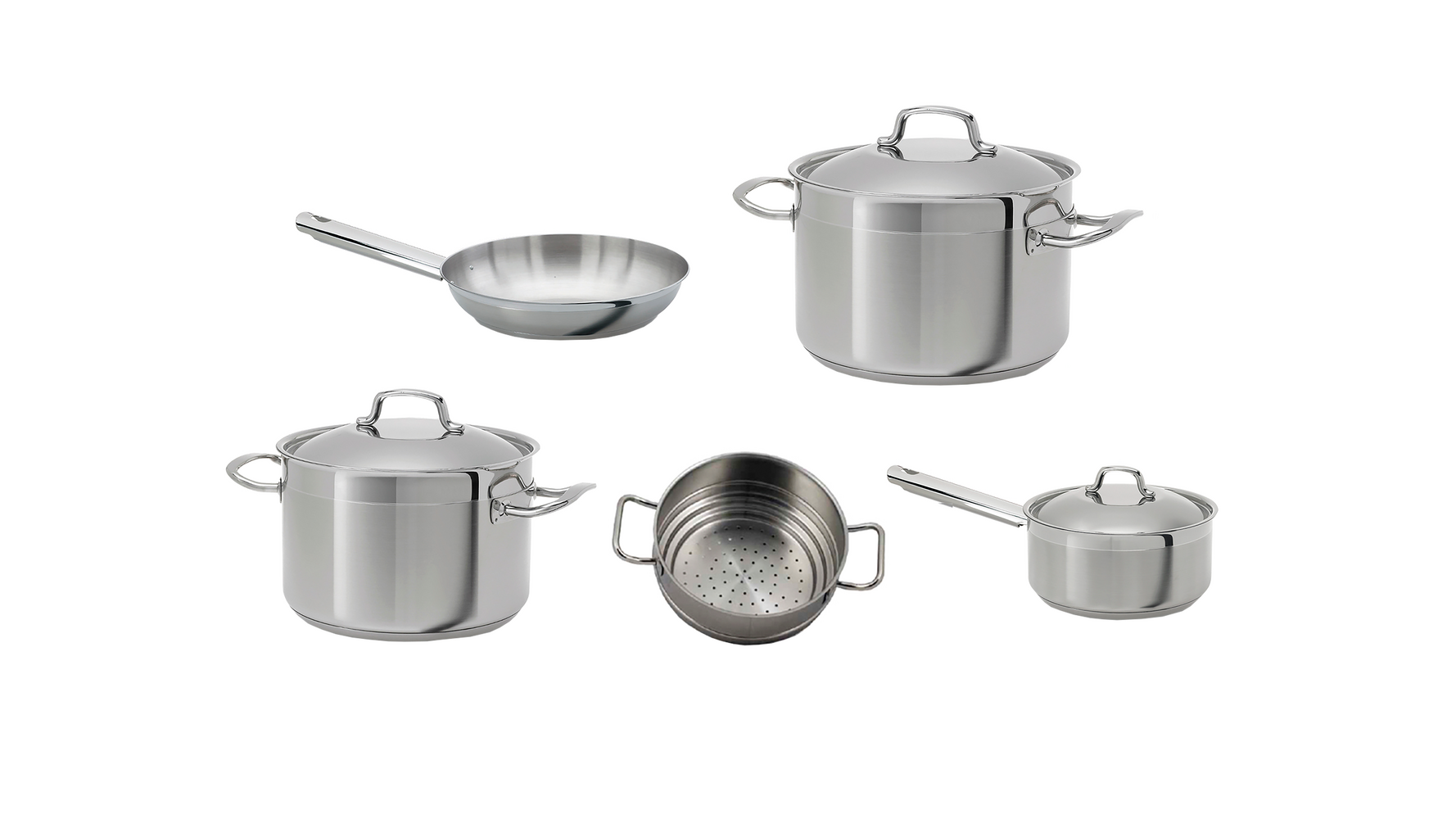 8-elementowy zestaw garnków INDUCTION-SET-COUSCOUSSIER - Teka