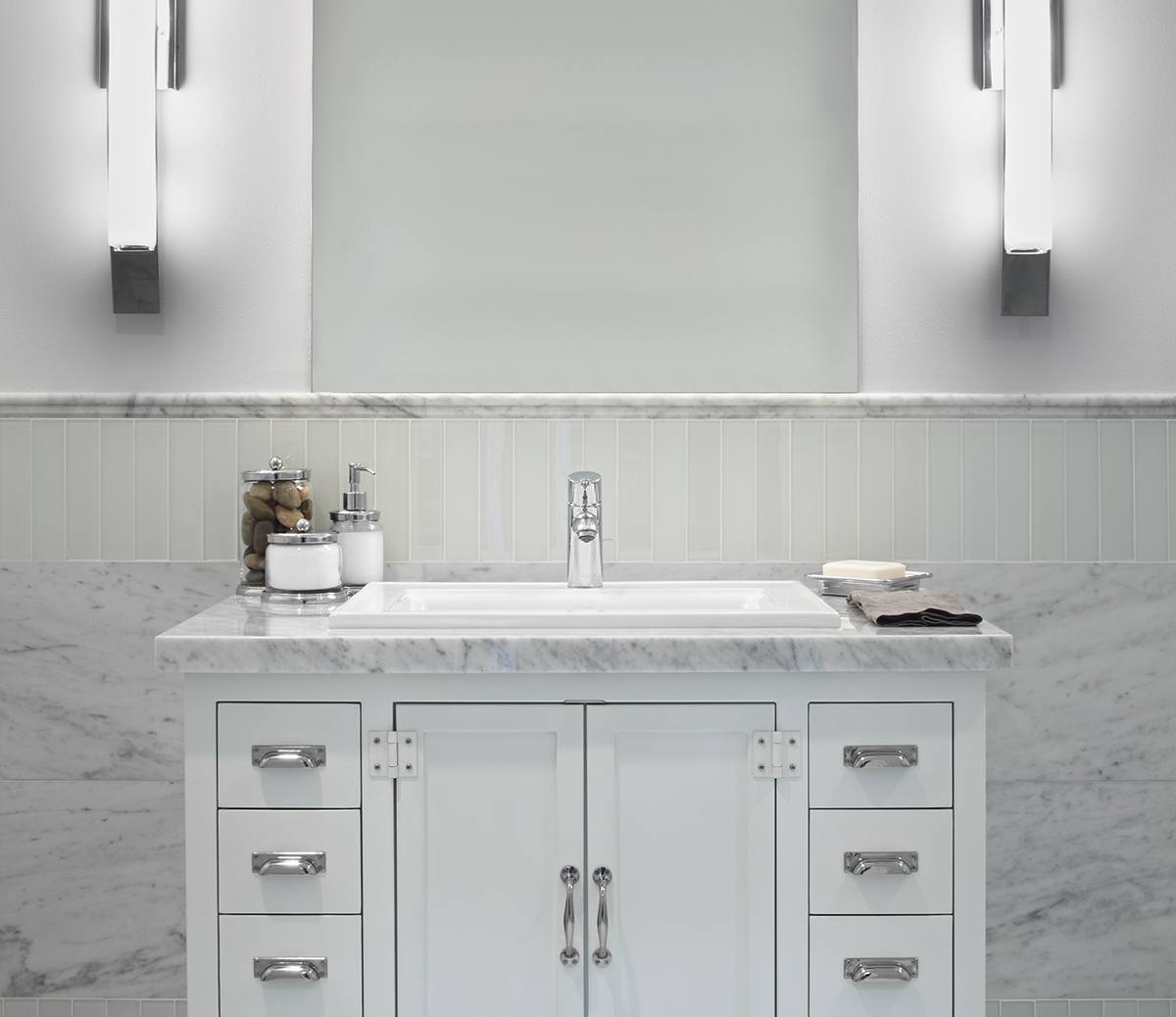 Arctic White Tiles Arctic White Glass AKDO