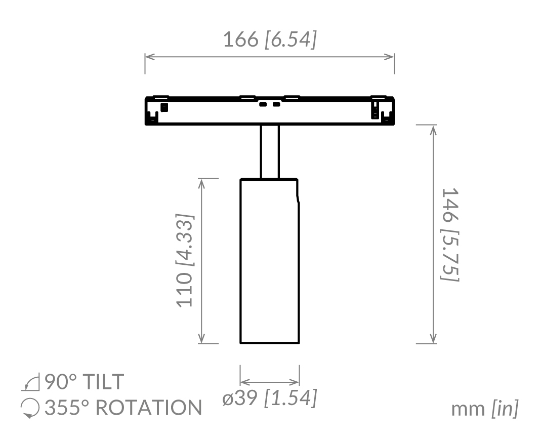 Vorsa Track 40 (Long Stem) - John Cullen Lighting
