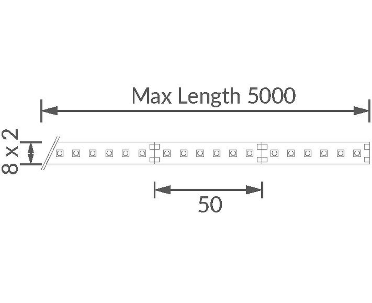 Contour HD24 LED Strip technical image Contour HD24 LED Strip technical image