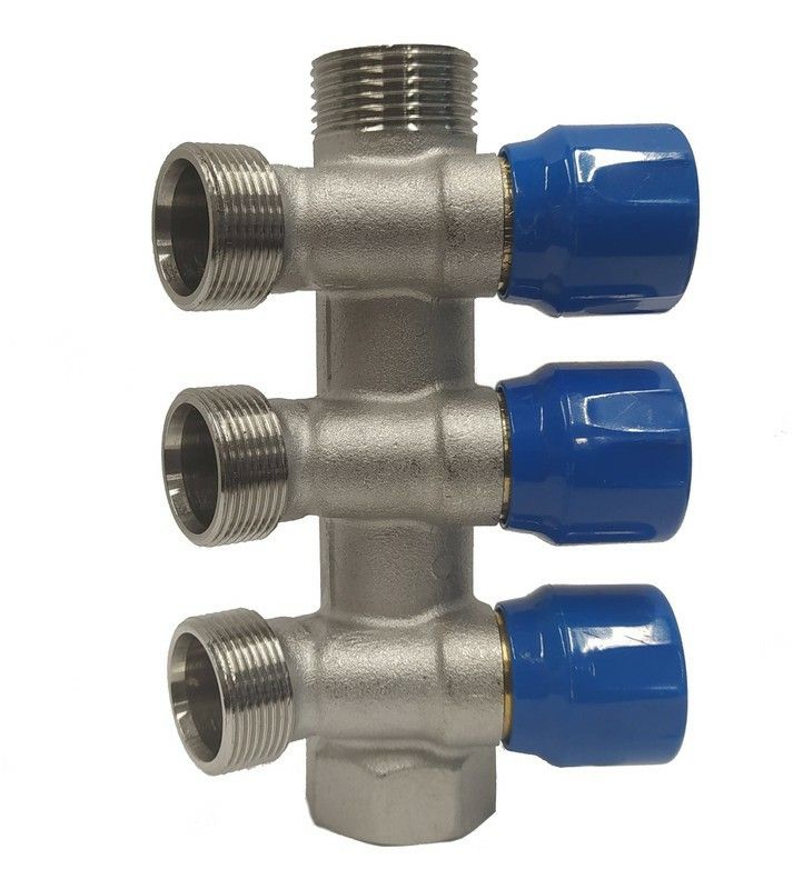 Compra Colector con válvula regulable 3 derivaciones de 1