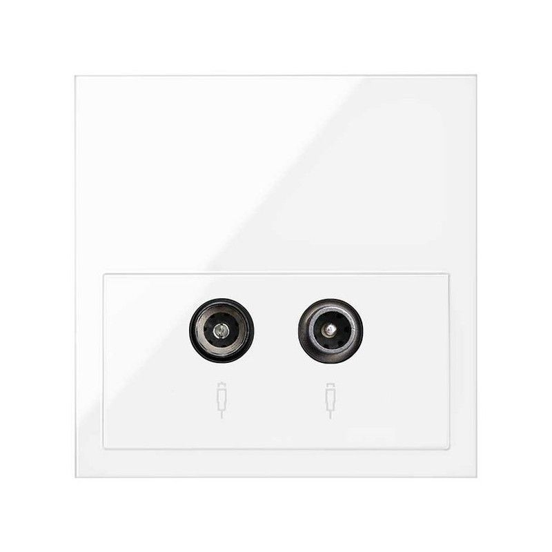 Compra Toma de señal modular R-TV y SAT única Simon 100