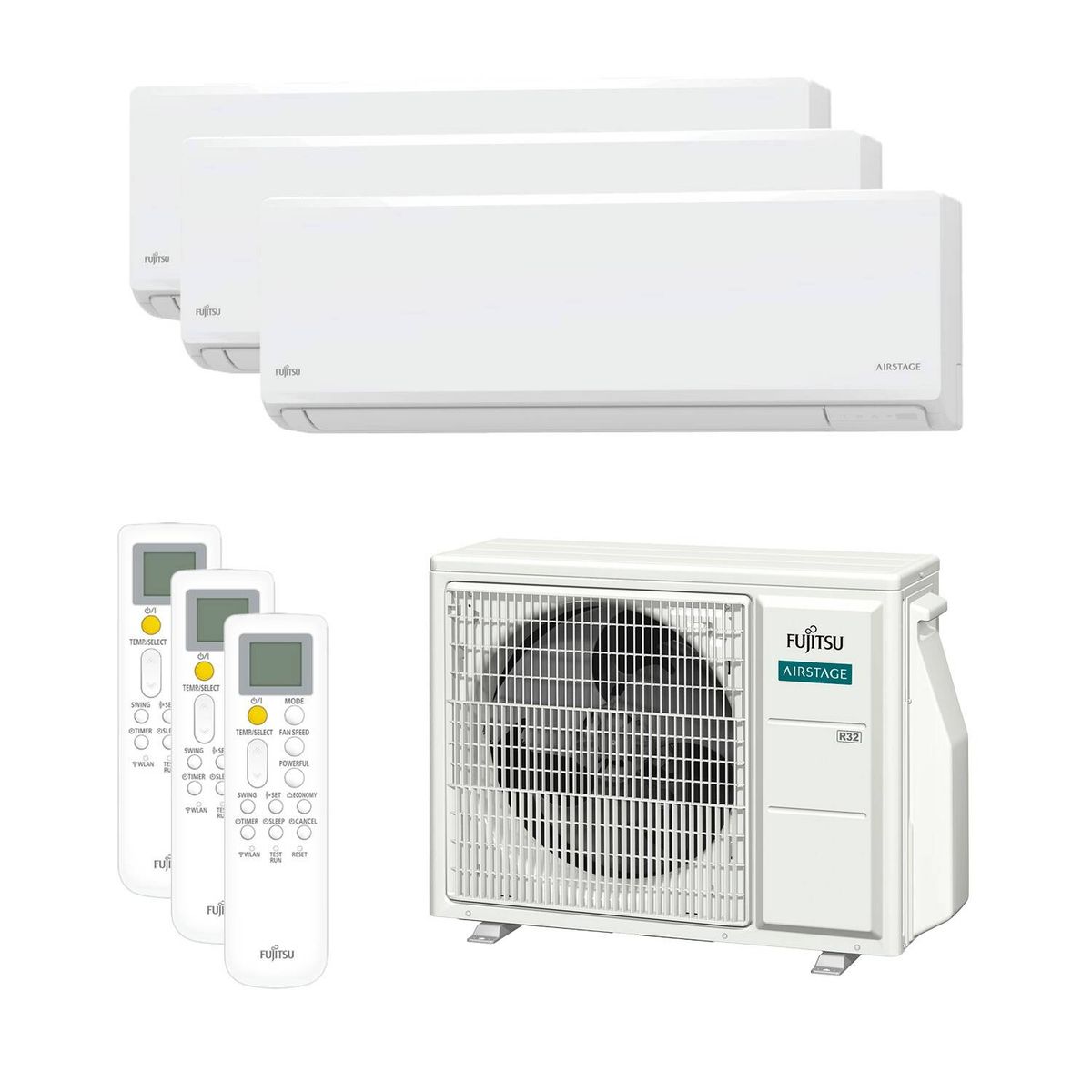 Cmp Writing Split Compra Aire acondicionado multisplit 3x1 Fujitsu ASY3525U3MI-KN con Wi ...
