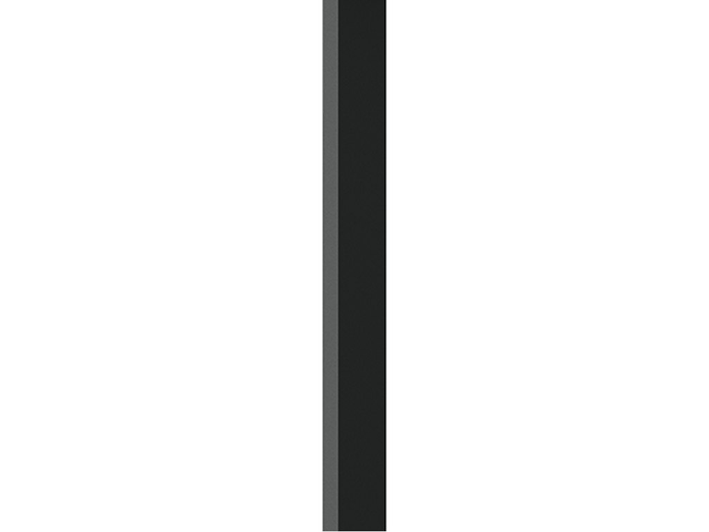 4 m - Square, straight aluminium pole for LIGHT LINEAR PT - 1 side