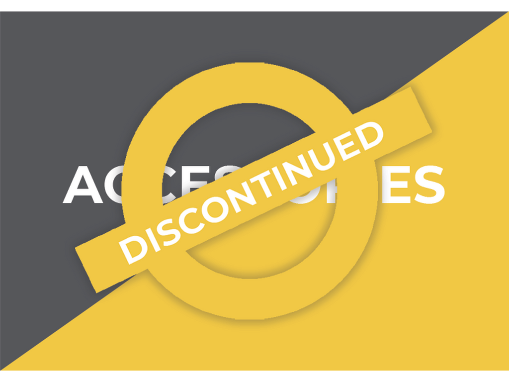 Discontinued accessories
