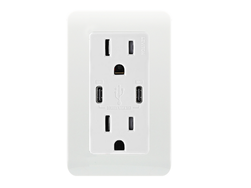 North America power plug & USB Type C A92391US Outdoor luminaire