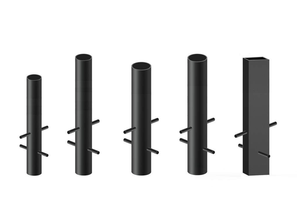 Estructura de bolardos de seguridad