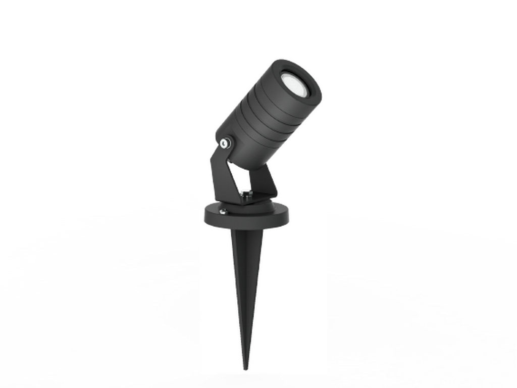 Projektører og floodlight: Facade-, væg-, maste-, spyd- og flisemontering