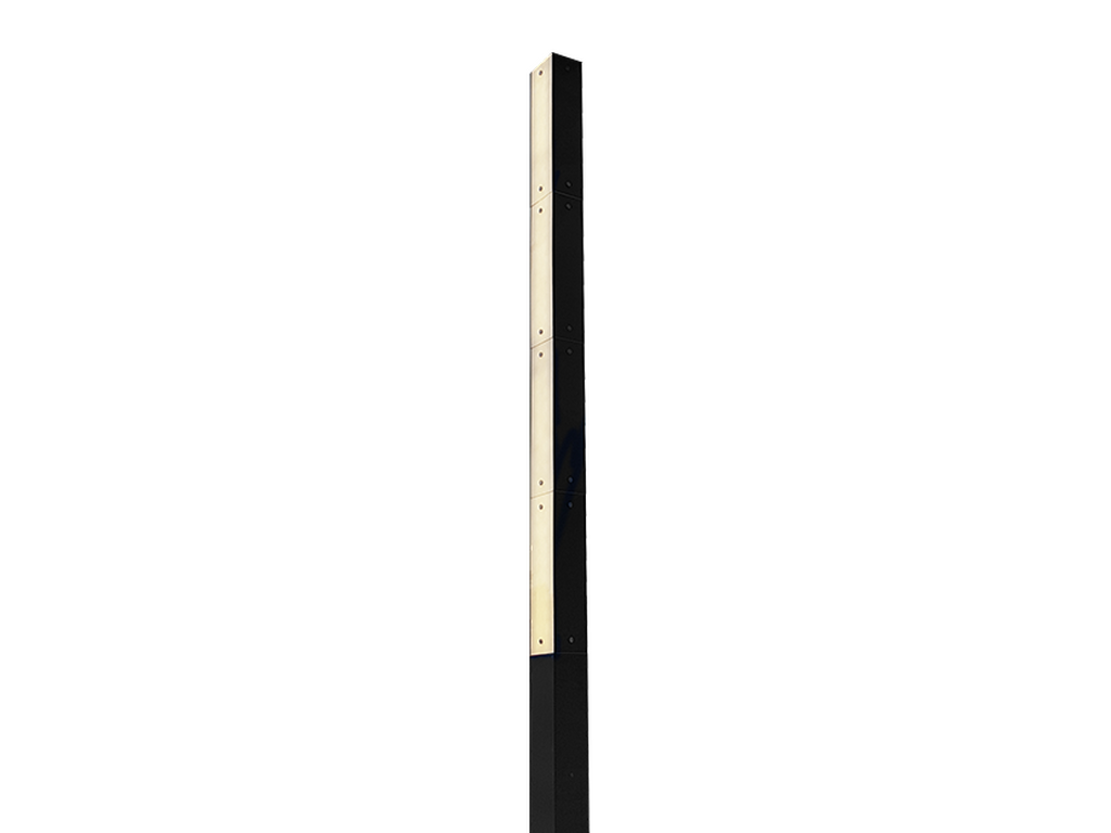 4000K - 1050 W - 9.160 m - Square, straight galvanised steel with frosted glass pole for AUBAINE