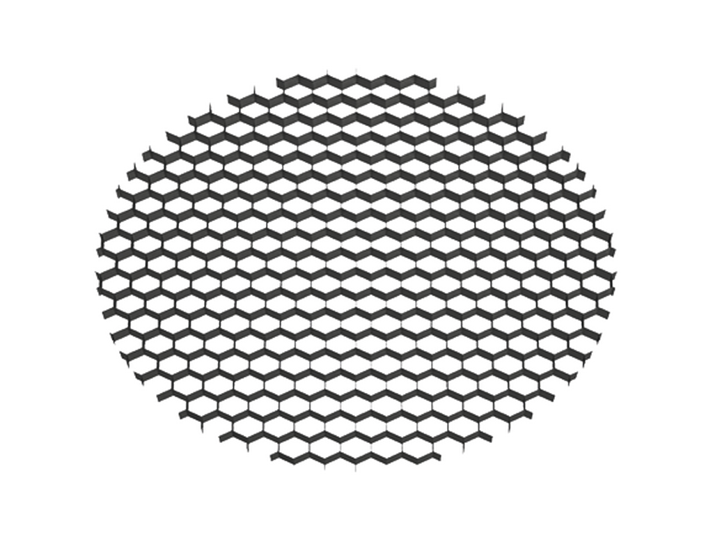 Honeycomb louvre