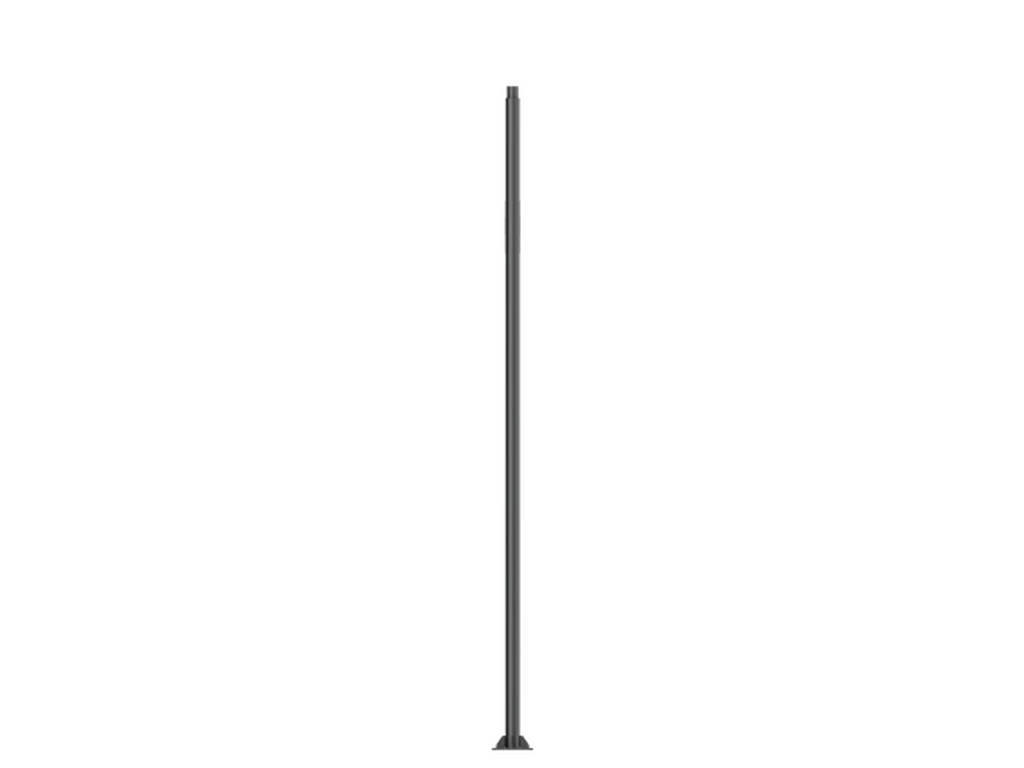 4 m - Cylindrical, straight galvanised steel pole for NATURE SOURCE