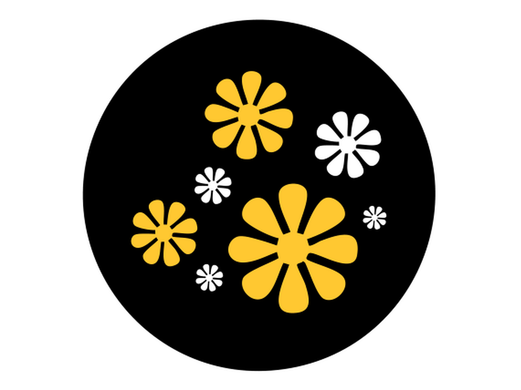 CUSTOM - 2 colours - Glass gobo - M Size