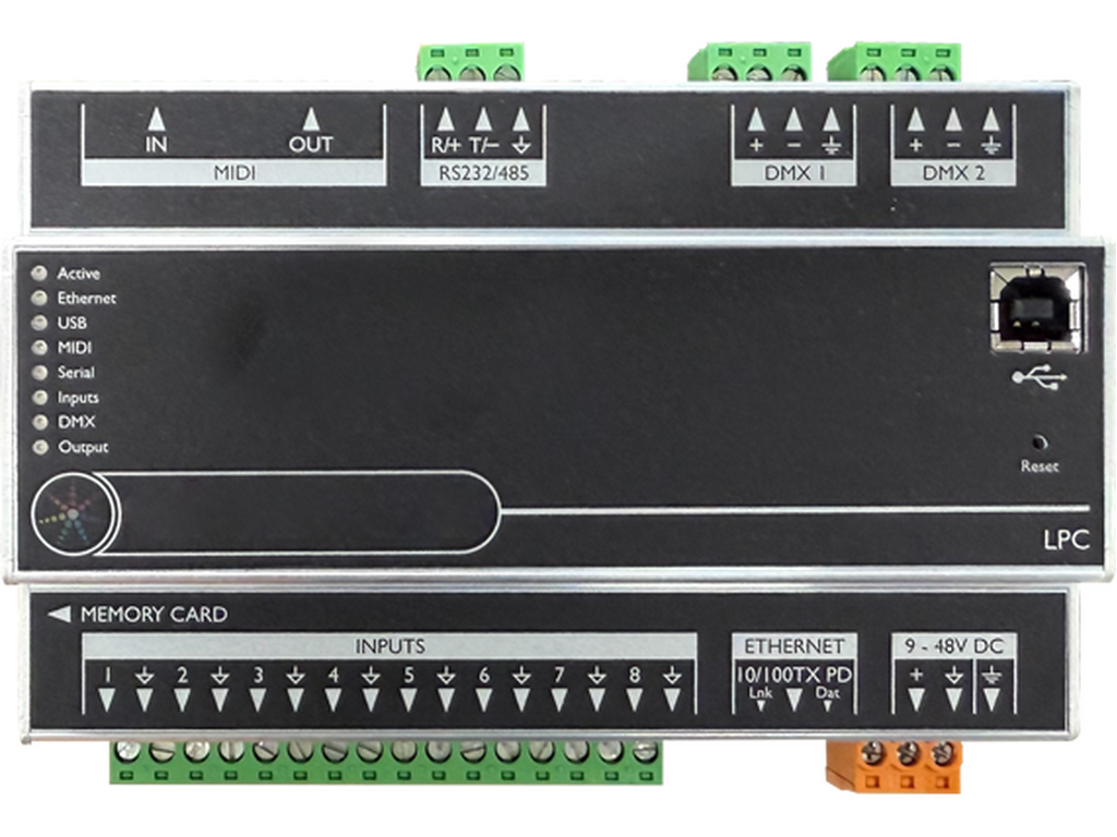LPC 2 (Lighting Playback Controller 2 Universes), 1024 CH