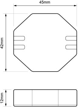 KNX-RF SIGNAL REPEATER – AM KNX 001 - Dimensions - Dinuy