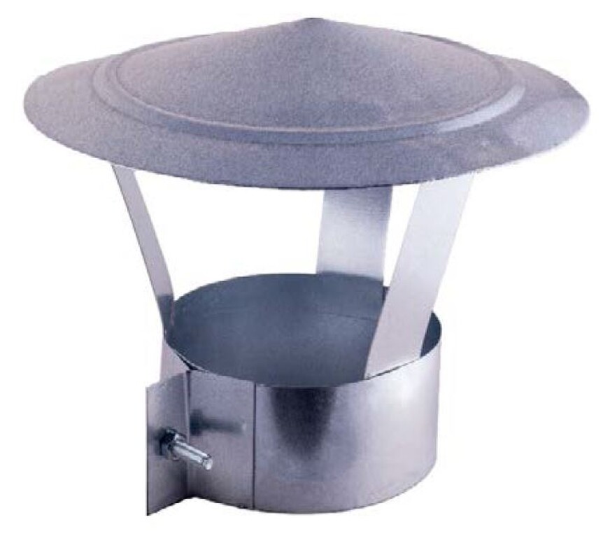 Estufa Sombrerete Chino Galvanizado De 150 Con Abrazadera Sg150a Mrkean 8430942013691