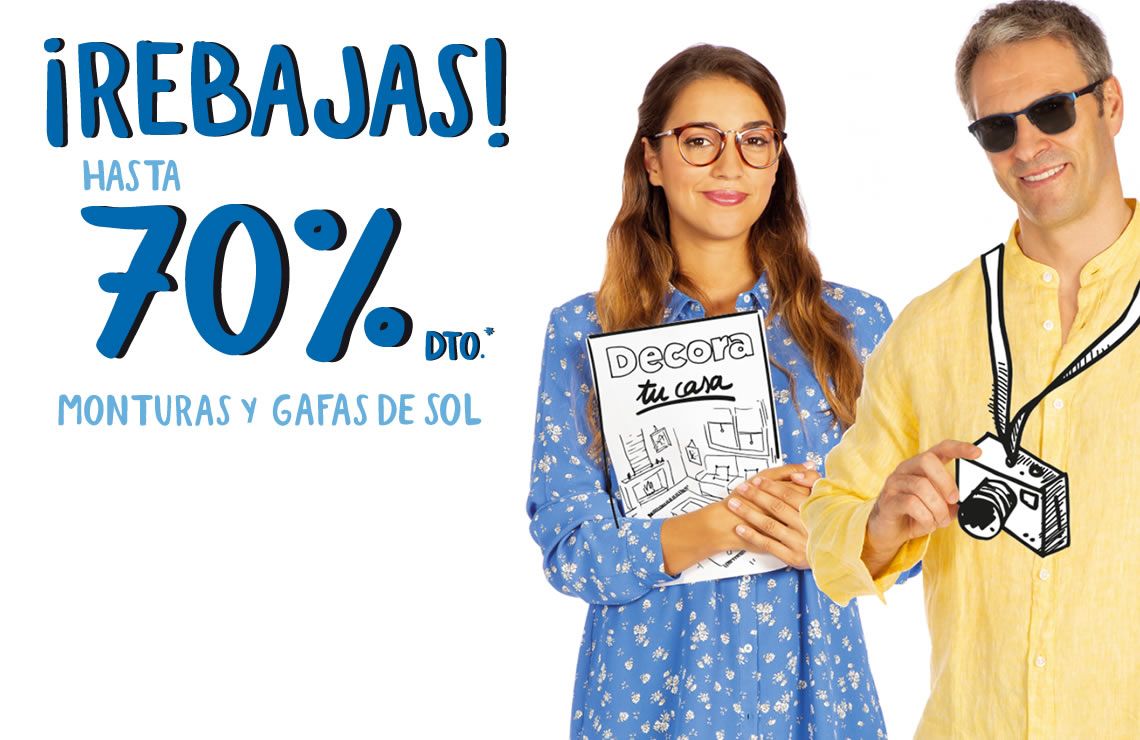 ¡Las rebajas en gafas graduadas y gafas de sol han llegado!