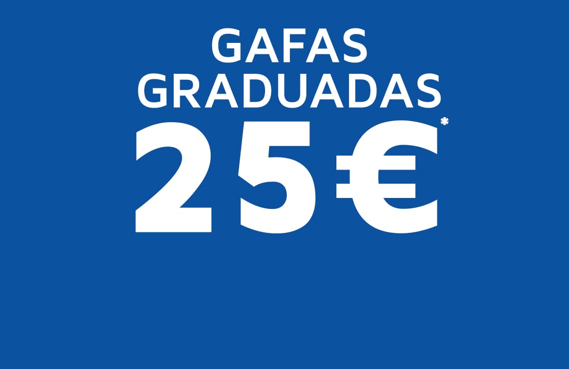 Disfruta de unas gafas graduadas por solo 25€ incluso de sol graduadas