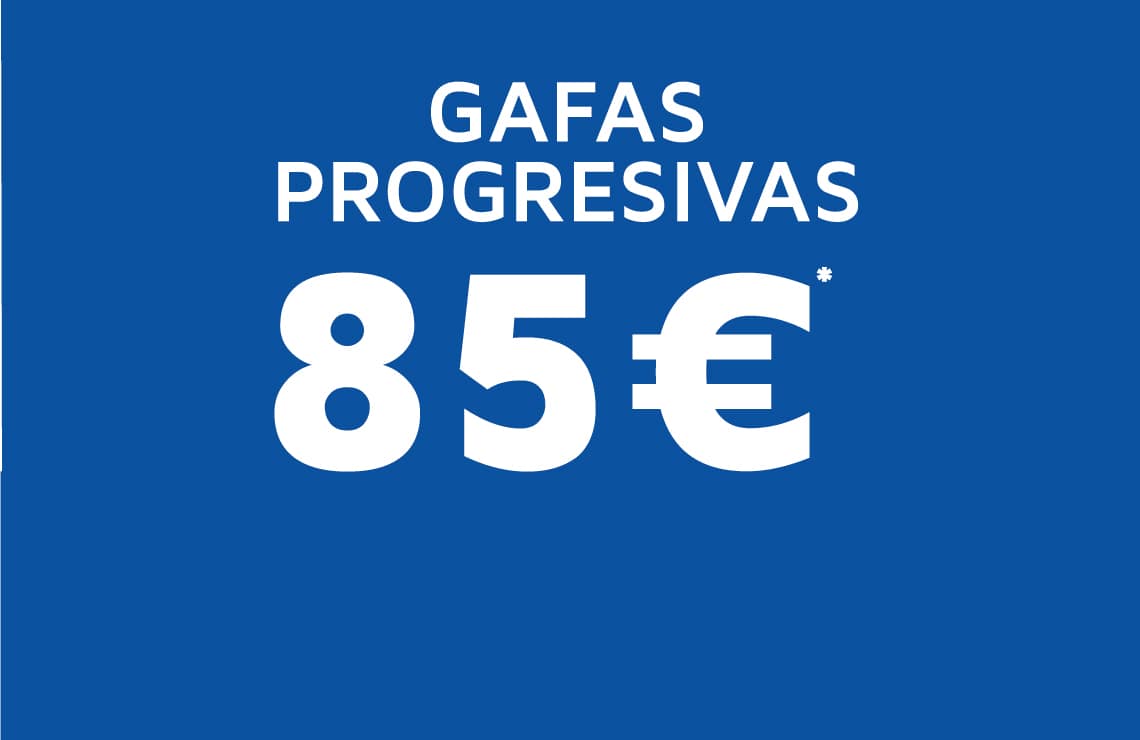 Disfruta de unas gafas graduadas progresivas por solo 85€ incluso de sol graduadas