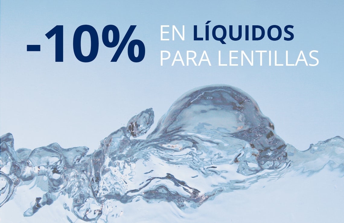 Cuida tus lentillas con un 10% de descuento en líquidos