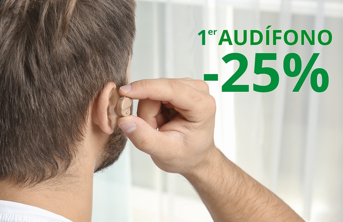Mejora tu calidad de vida con un 25% de descuento en tu primer audífono