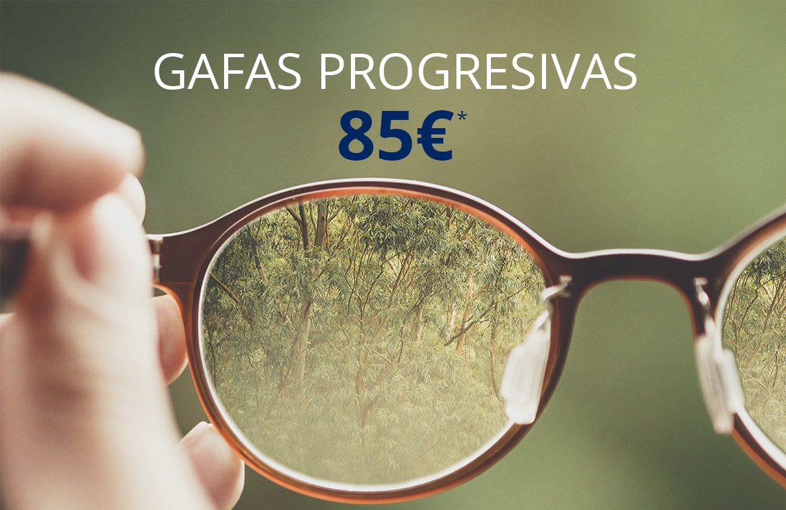 Disfruta de unas gafas graduadas progresivas por solo 85€ incluso de sol graduadas