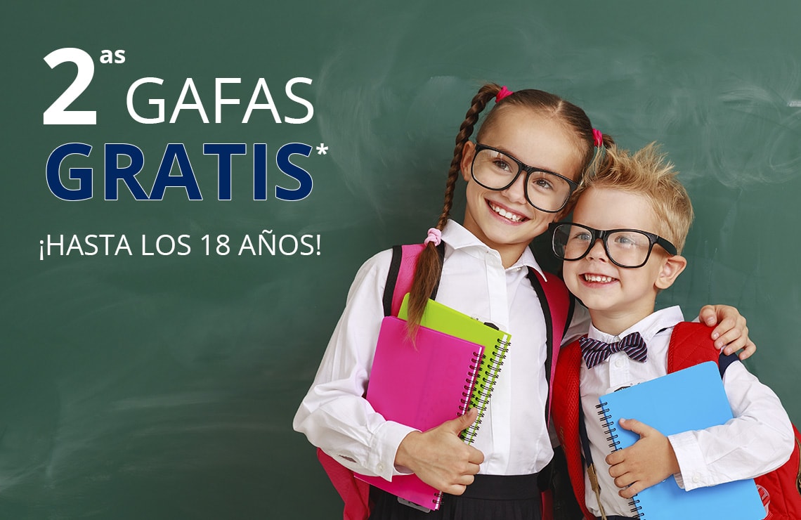 En Medical Óptica Audición la 2ª GAFA GRADUADA ES GRATIS para los menores de 18 años*