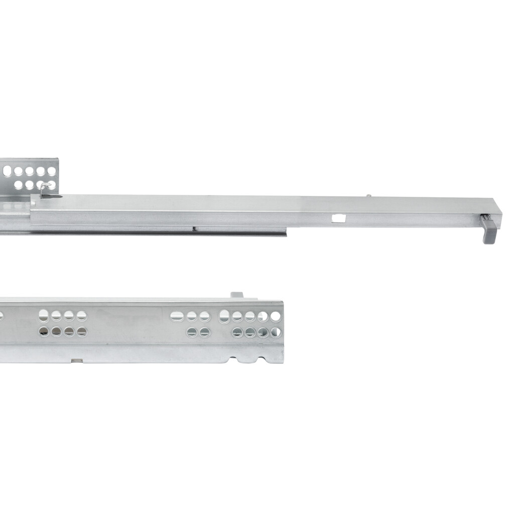 Satz Unterflurführungen Silver, Vollauszug, mit Schließautomatik, Tiefe 400mm, Stahl, Verzinkt-5