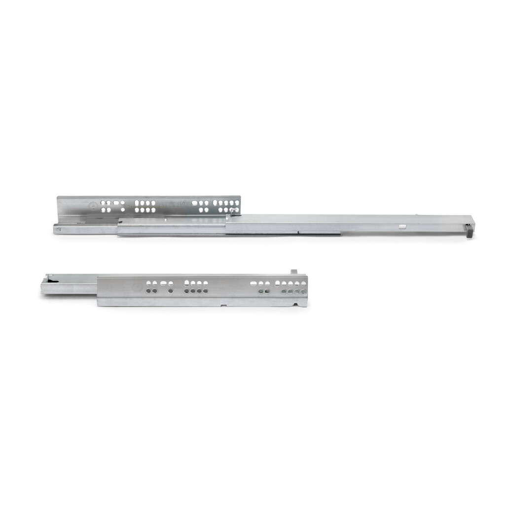 Satz Unterflurführungen Silver, Vollauszug, mit Push, Tiefe 350mm, Stahl, Verzinkt-Primary