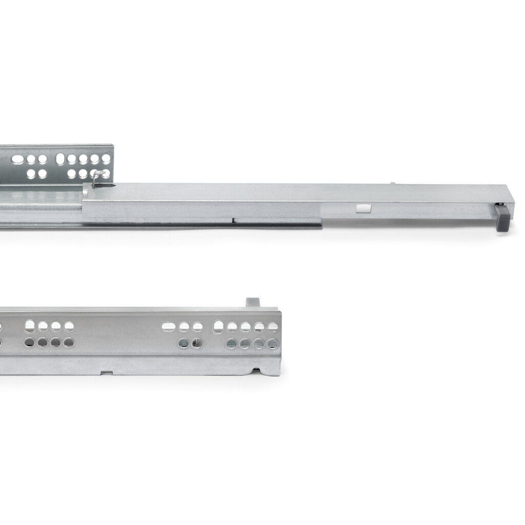 Satz Unterflurführungen Silver, Vollauszug, mit Push, Tiefe 350mm, Stahl, Verzinkt-5