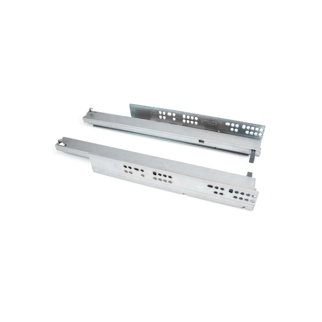 Satz Unterflurführungen Silver, Vollauszug, mit Push, Tiefe 350mm, Stahl, Verzinkt-6