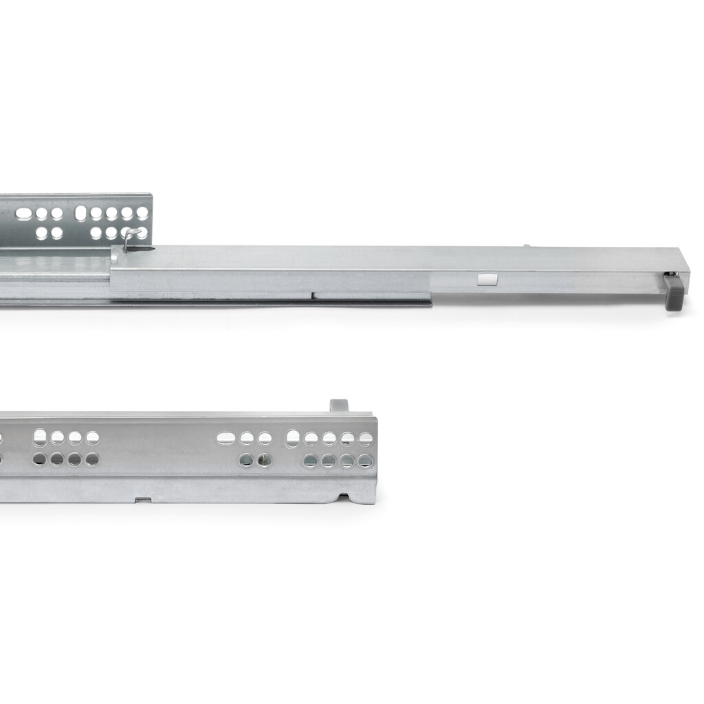 Satz Unterflurführungen Silver, Vollauszug, mit Push, Tiefe 500mm, Stahl, Verzinkt-5