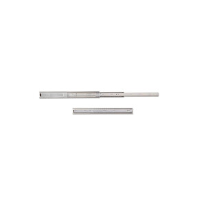 Pair of Full extension ball bearing slides for drawers for drawers, height 45mm, length 400mm, Steel, Zinc plated product photo