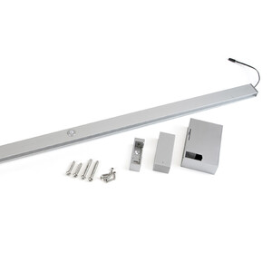 barre de penderie pour armoire Castor avec lumi&egrave;re LED, batterie amovible et d&eacute;tecteur de mouvement, 858, Anodis&eacute; mat photo du produit