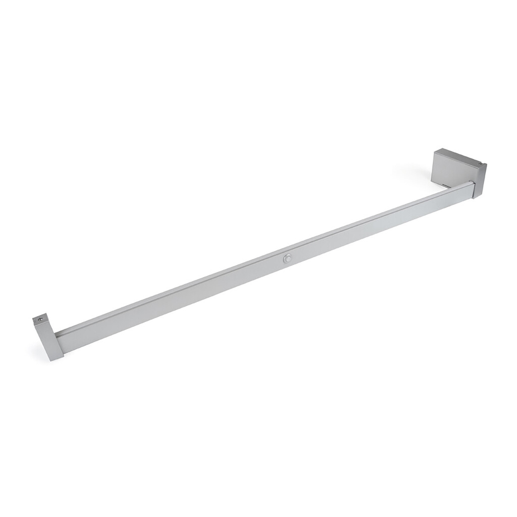 Barra Appendiabiti per armadi con luce LED Castor, batteria estraibile e sensore di movimento, L1.008mm, Tecnoplastica e Alluminio, Grigio metallizzata-4