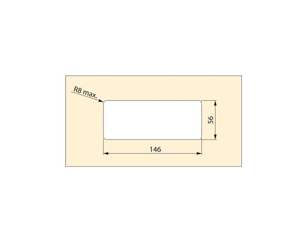 Lot of 5 Plaswire 152 table cable organisers, rectangular, 146x56mm, recessed, Plastic, White-2